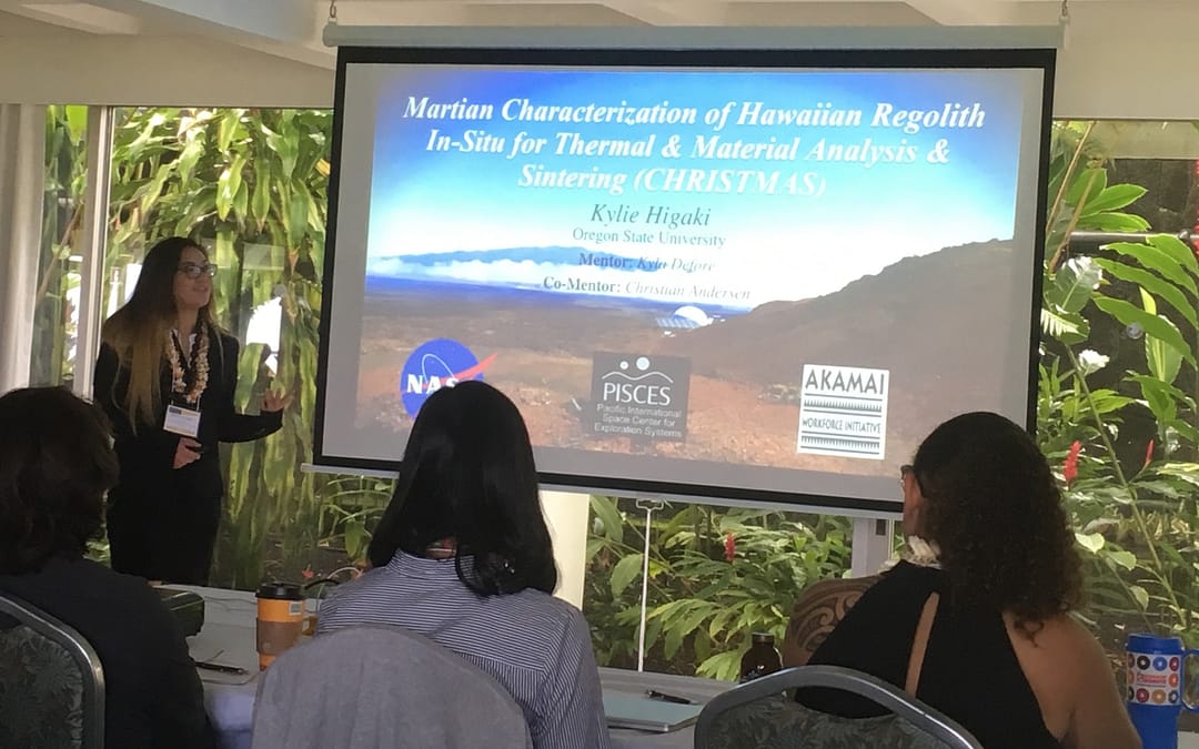 Intern Presents Work in Basalt Sintering at Akamai Symposium