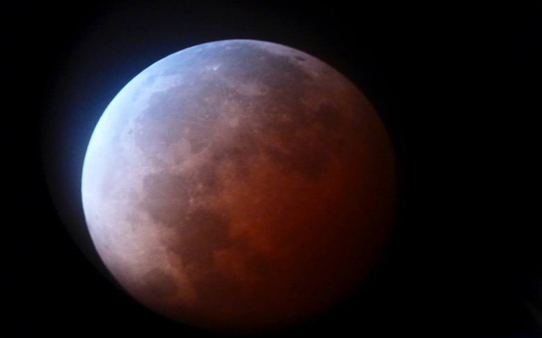 ‘Blood Moon’ Captured from Summit of Mauna Kea