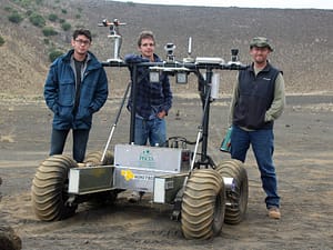 PISCES Robotics Team interns (L-R): Aaron Roth, Jack Andersen and Andrew Hasegawa.
