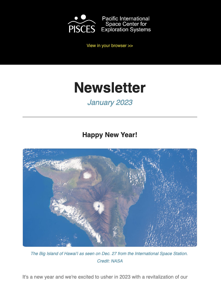 January 2023 newsletter